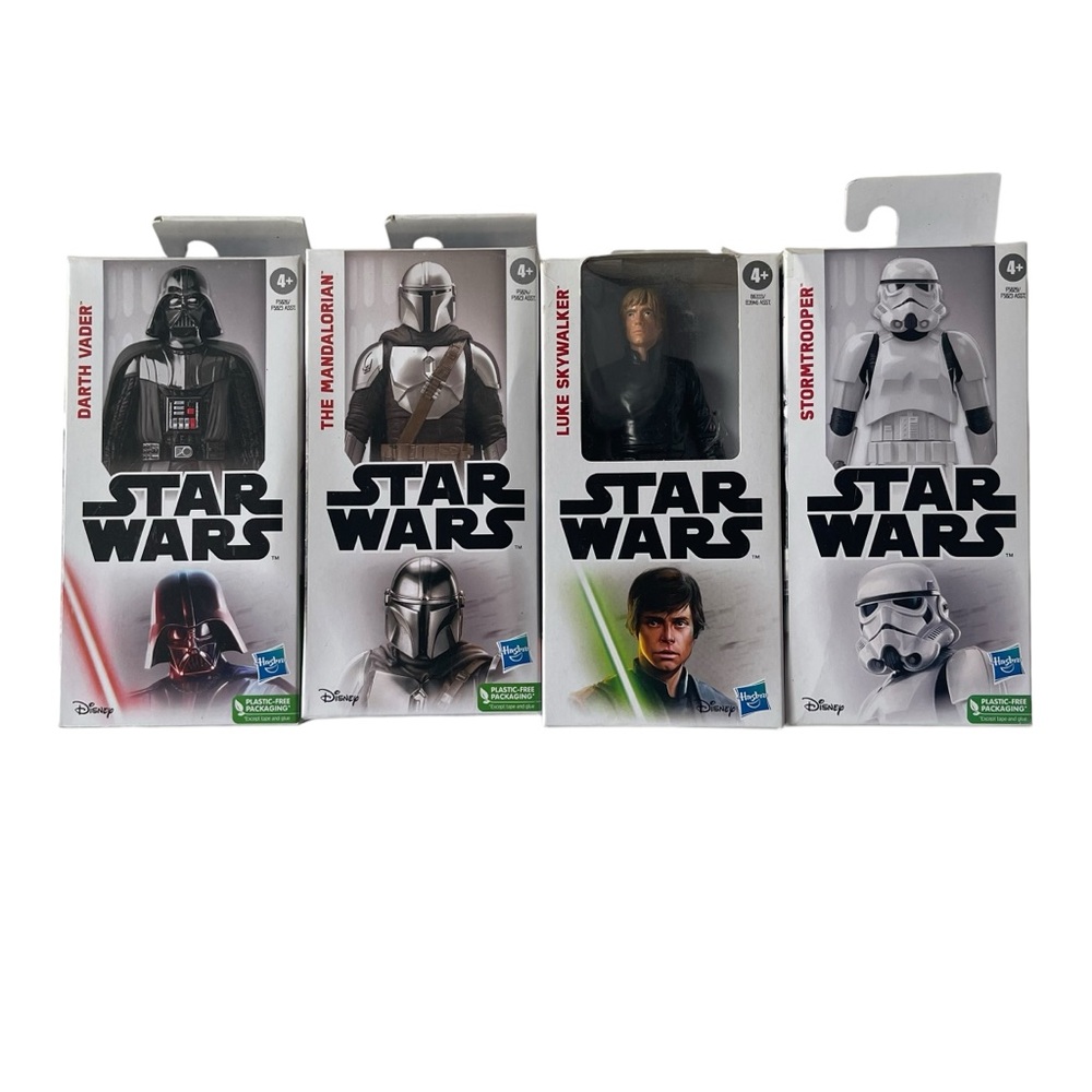 Disney Hasbro Star Wars action figure toys Luke Darth stormtrooper mandalorian
